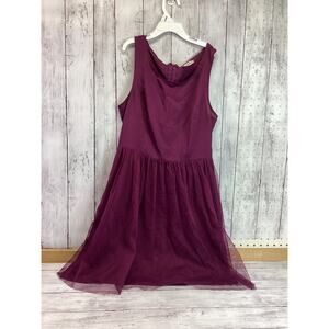 Mac & Jac Girls Purple Silk Dress Size Medium